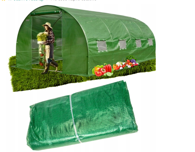 TUNEL FOLIOWY SZKLARNIA 2,5x4 EUROHIT GARDEN 400cm
