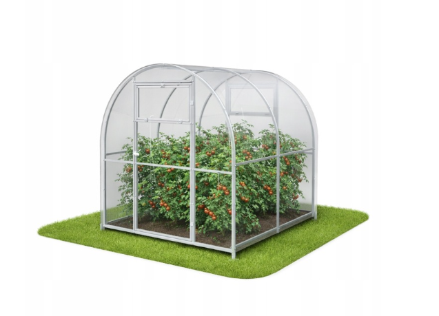 Mini szklarnia ogrodowa z poliwęglanu 2x2m 5mm profile 20x20 MOCNA