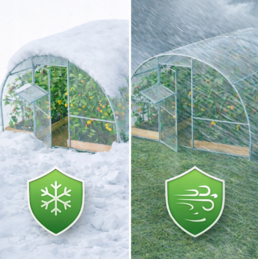 Szklarnia z poliwęglanu Tunel ogrodowy 3x4 m profile 20x20 poliwęglan 3mm