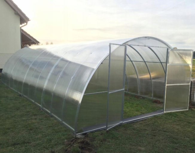 Szklarnia z poliwęglanu Tunel ogrodowy 4x8 m profile 40x20 poliwęglan 6mm